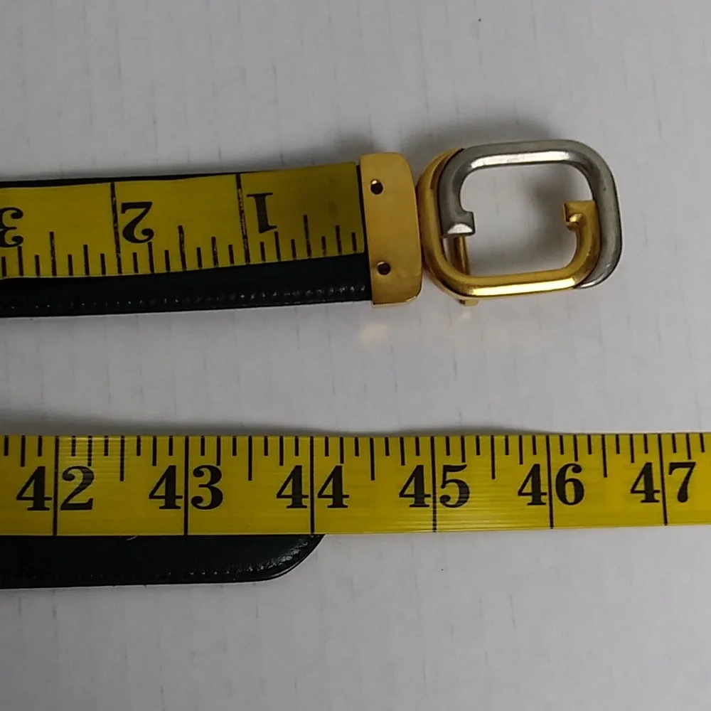 Gucci Belt Made In Italy Women's Belt Size 29 - 100/40 Black/Brown - Picture 5 of 17